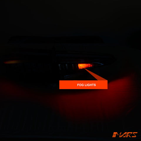 Full Smoked Blackline Style LED Tail lights for AUDI A4 S4 B9 Sedan 2016 - 2019 - Mars Performance