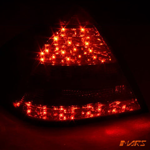 Full Smoked LED Tail Lights for Mercedes - Benz C - Class W203 4 doors Sedan 2005 - 2007 - Mars Performance