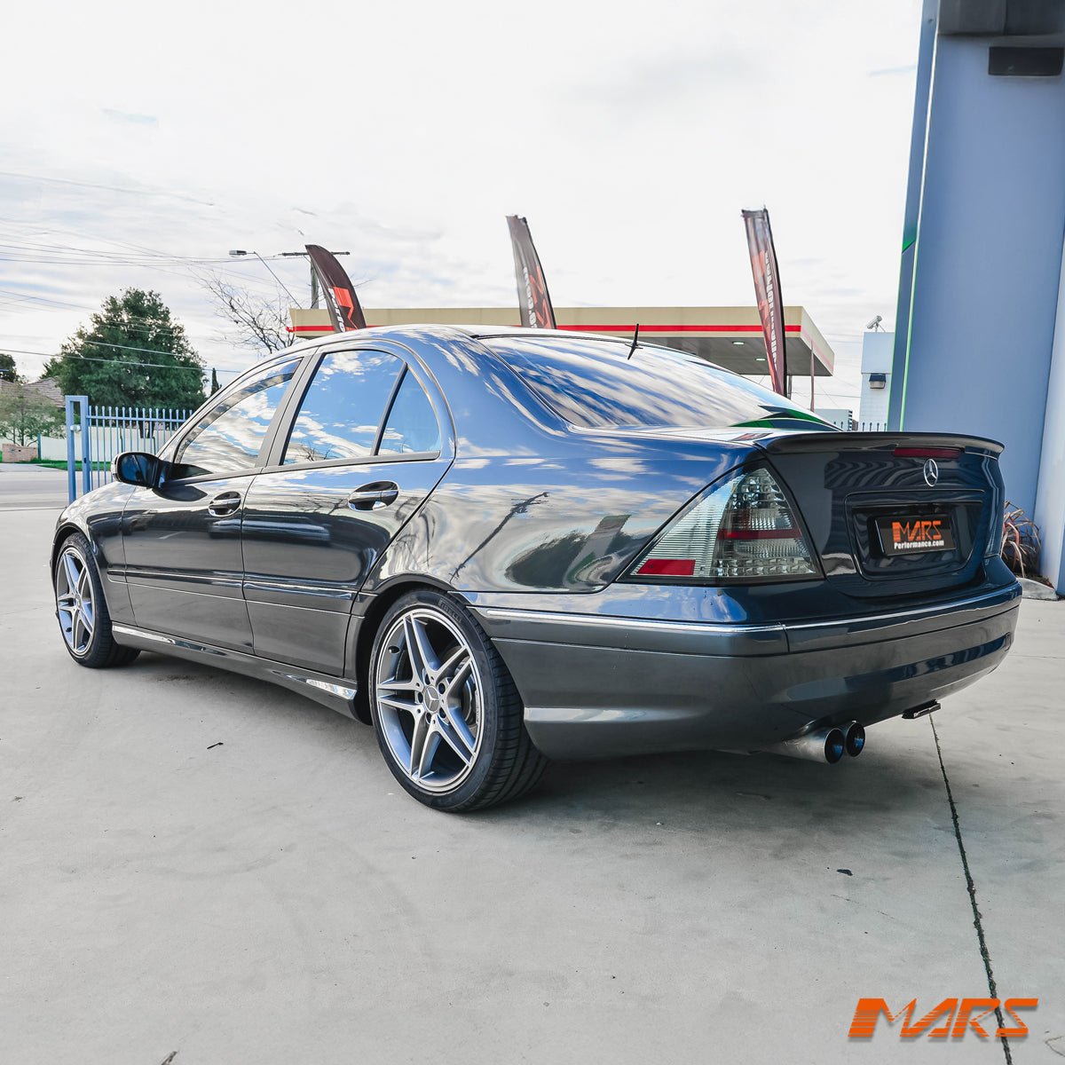 Full Smoked LED Tail Lights for Mercedes - Benz C - Class W203 4 doors Sedan 2005 - 2007 - Mars Performance