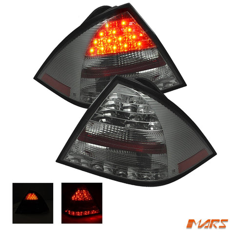 Full Smoked LED Tail Lights for Mercedes - Benz C - Class W203 4 doors Sedan 2005 - 2007 - Mars Performance