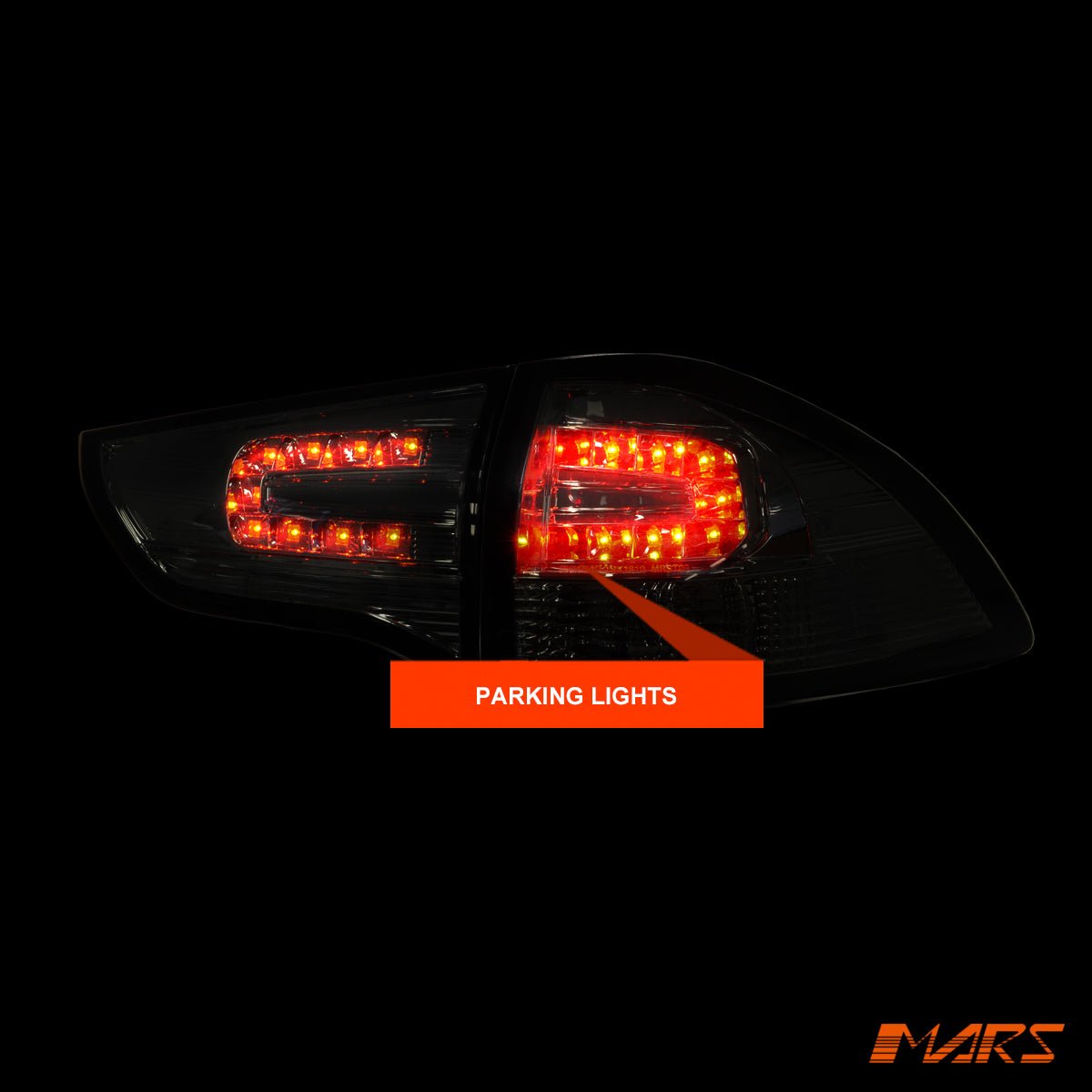 Full Smoked LED Tail lights for MITSUBISHI Challenger & Montero Sport PB PC 2008 - 2015 - Mars Performance