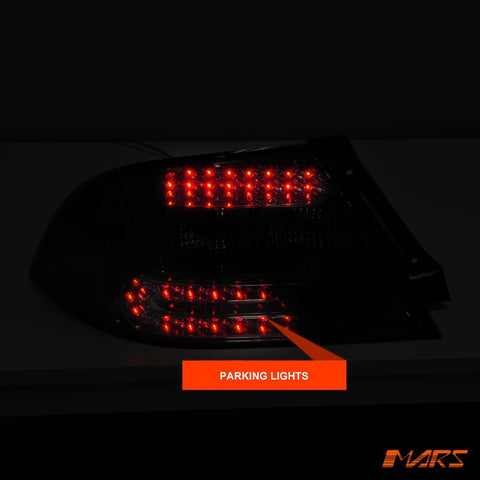Full Smoked LED Tail lights for Mitsubishi Lancer CH 2003 - 2007 Sedan - Mars Performance