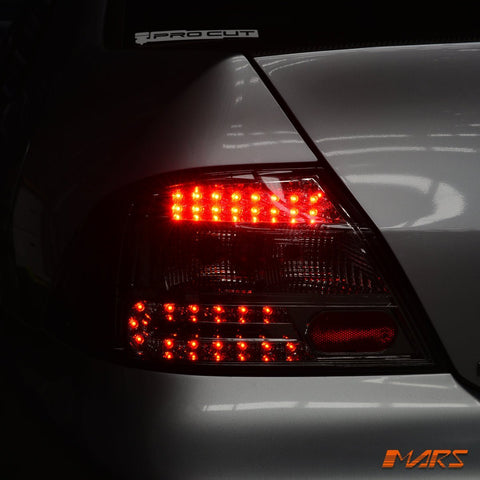 Full Smoked LED Tail lights for Mitsubishi Lancer CH 2003 - 2007 Sedan - Mars Performance
