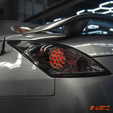 Full Smoked LED Tail lights for Nissan 350Z Z33 FairLady 2003 - 2005 Series 1 - Mars Performance