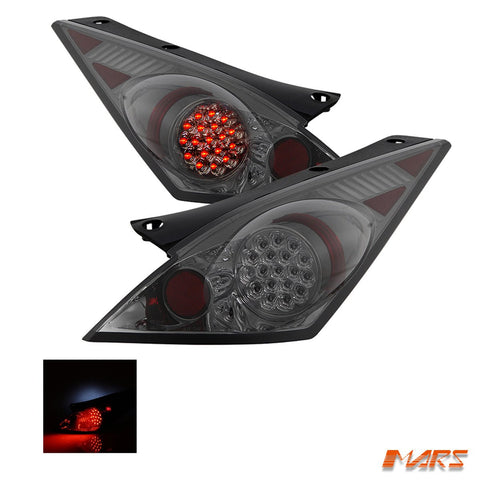 Full Smoked LED Tail lights for Nissan 350Z Z33 FairLady 2003 - 2005 Series 1 - Mars Performance