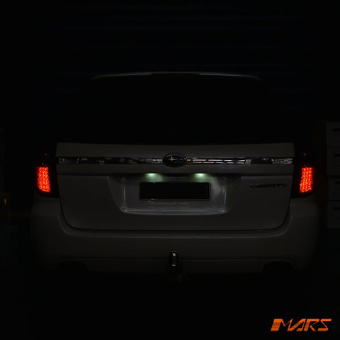 Full Smoked LED Tail lights for Subaru 4GEN Liberty Legacy OutBack 2003 - 2009 Wagon - Mars Performance