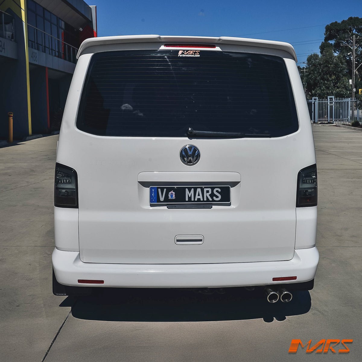 Full Smoked LED Tail lights with LED Indicators for Volkswagen VW Transporter T5 T5.1 2004 - 2015 - Mars Performance