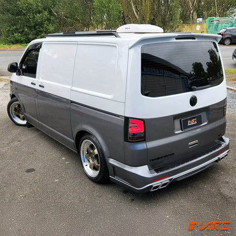 Full Smoked LED Tail lights with LED Indicators for Volkswagen VW Transporter T5 T5.1 2004 - 2015 - Mars Performance