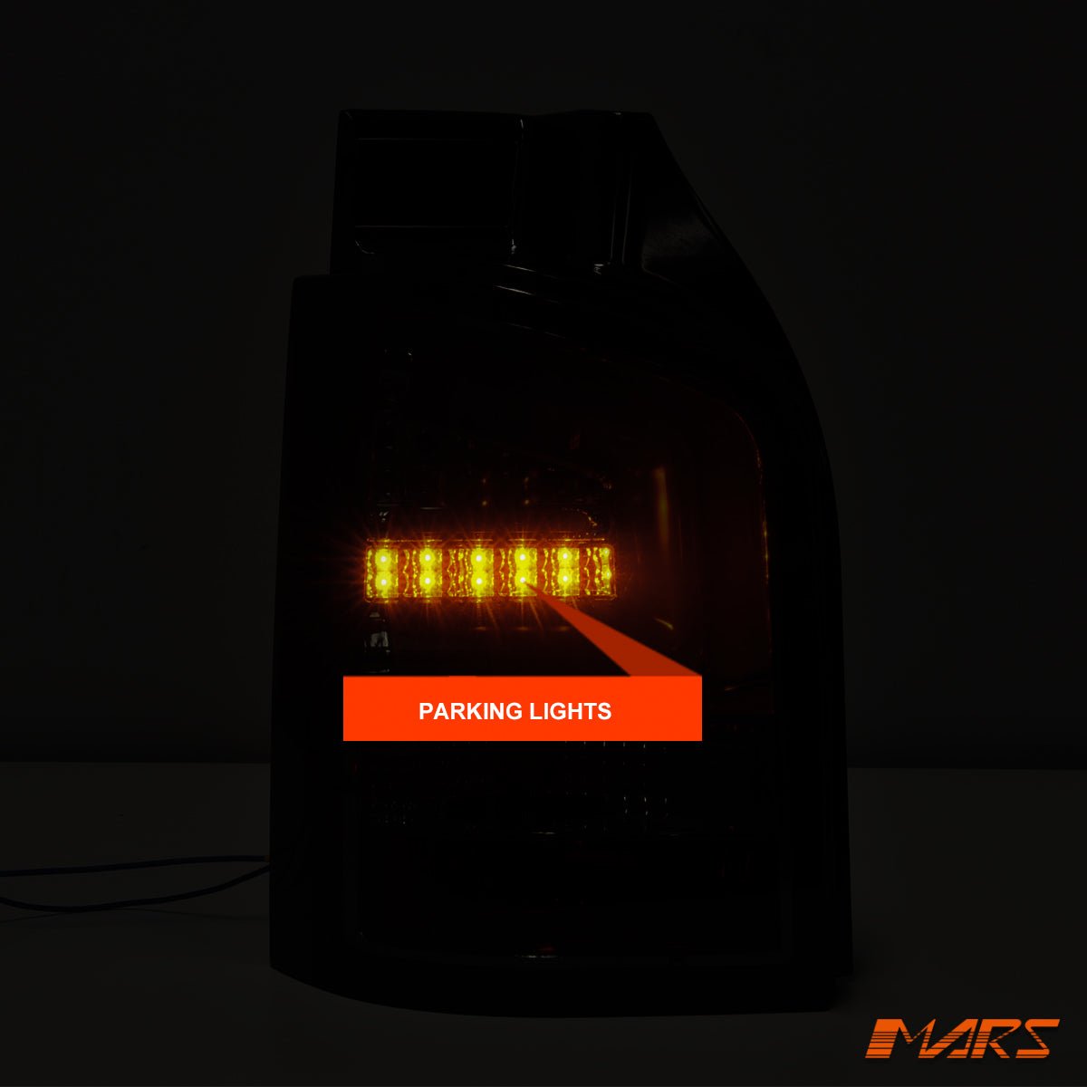 Full Smoked LED Tail lights with LED Indicators for Volkswagen VW Transporter T5 T5.1 2004 - 2015 - Mars Performance