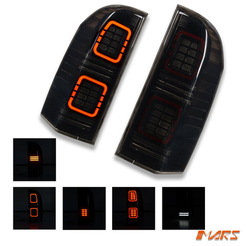 Full Smoked LED Tail lights with Sequential Indicators for Nissan Patrol GU MK4 5 6 7 8 2005 - 2013 & Y61 2013 - 2016 - Mars Performance