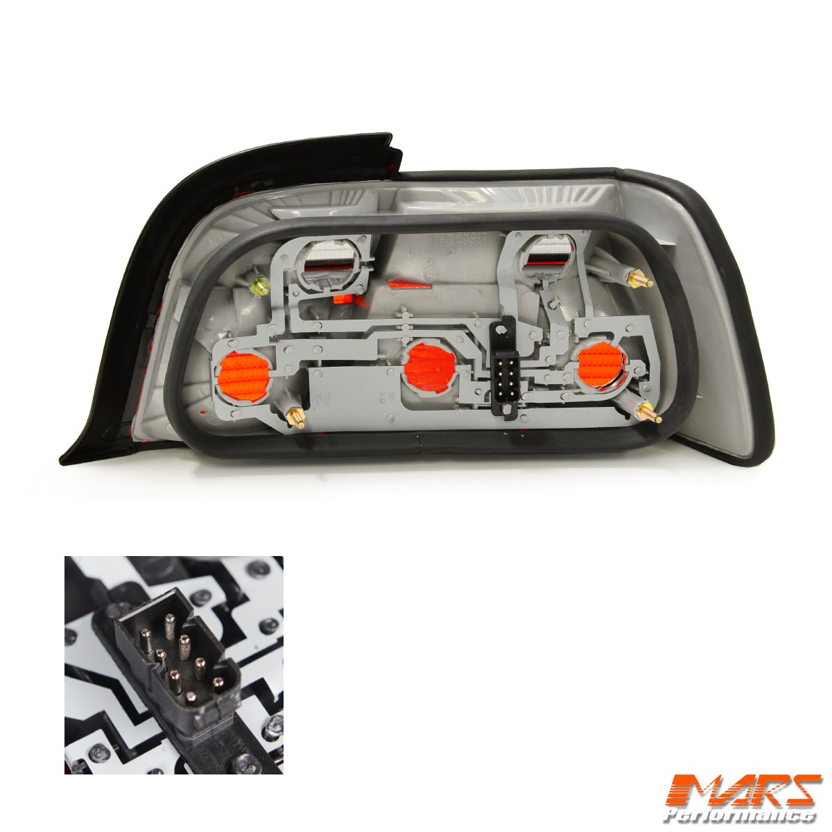 Full Smoked M3 Style Tail Lights for BMW 3 - Series E36 2 Doors Coupe & Convertible 1991 - 1999 - Mars Performance