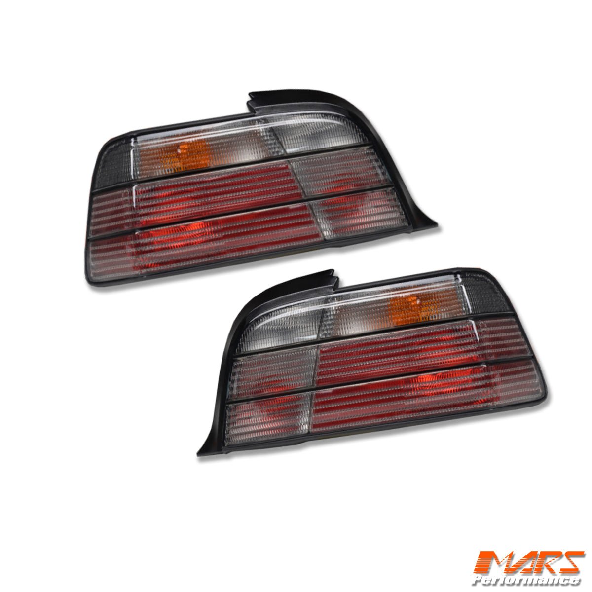 Full Smoked M3 Style Tail Lights for BMW 3 - Series E36 2 Doors Coupe & Convertible 1991 - 1999 - Mars Performance