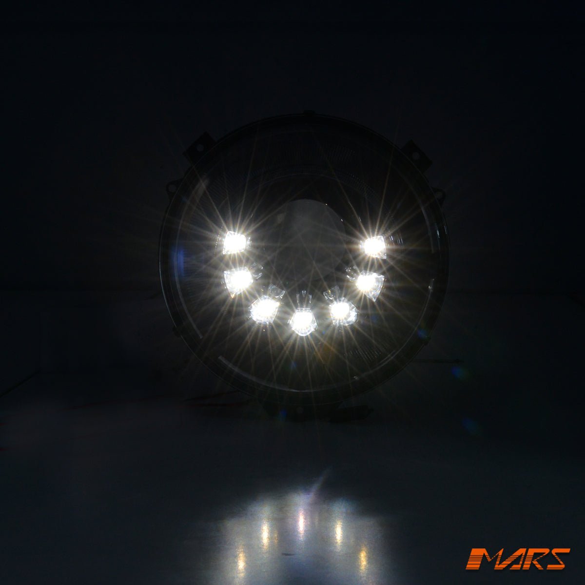 Full Smoked Mansory Style LED head Lights Housing for Mercedes - Benz W463 G - Class 1986 - 2018 & E55 E63 AMG - Mars Performance
