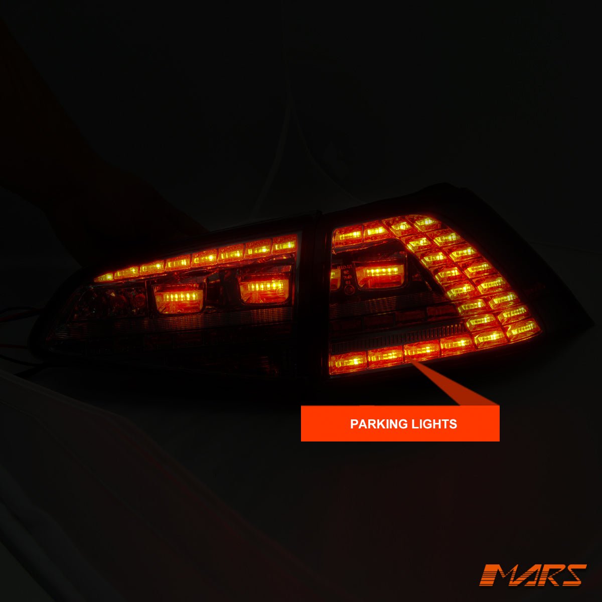 Full Smoked R Style LED Tail lights for Volkswagen VW Golf VII MK - 7 Hatch 2012 - 2017 - Mars Performance