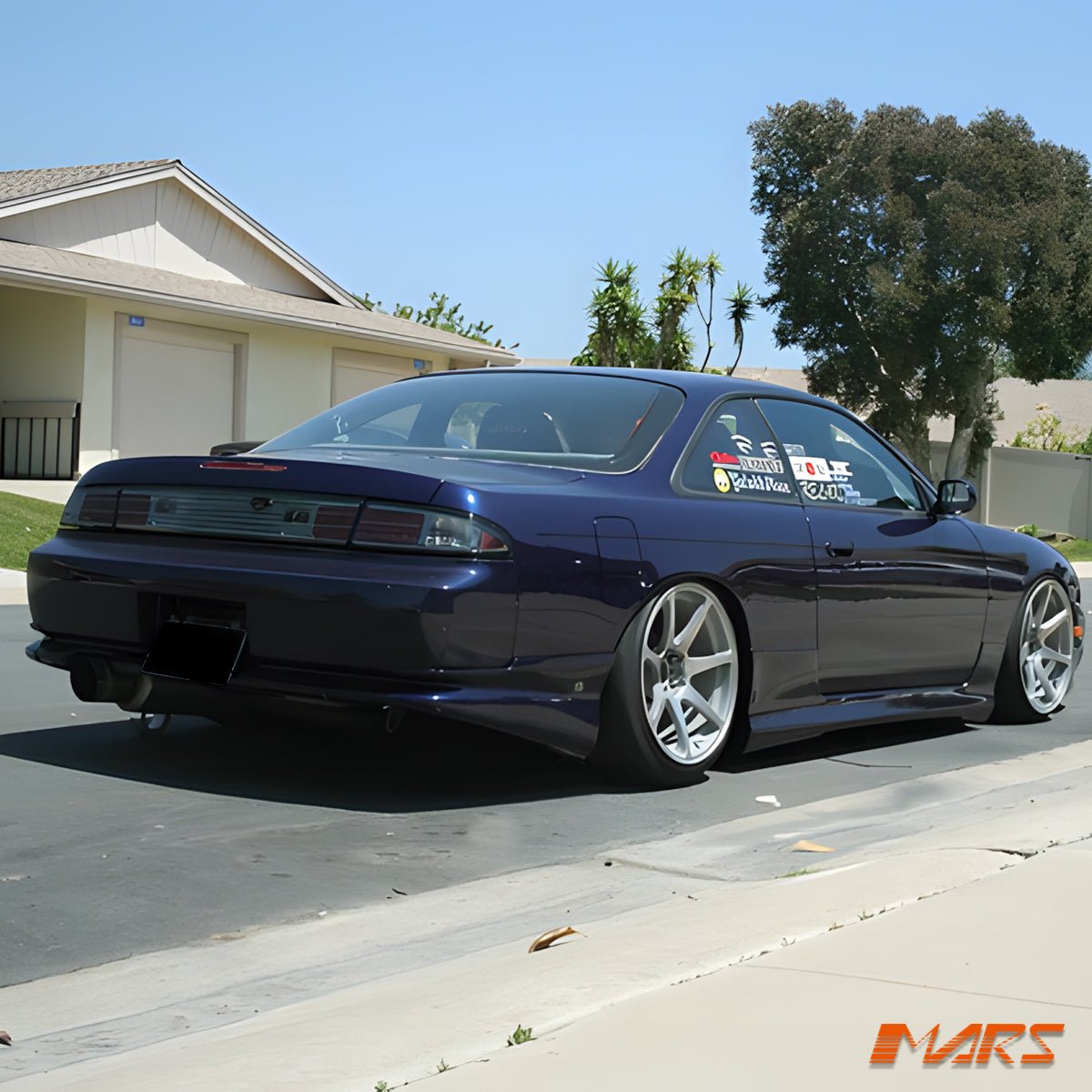Full Smoked Tail Lights middle Garnish for Nissan 200SX Silvia S14 1993 - 1998 - Mars Performance