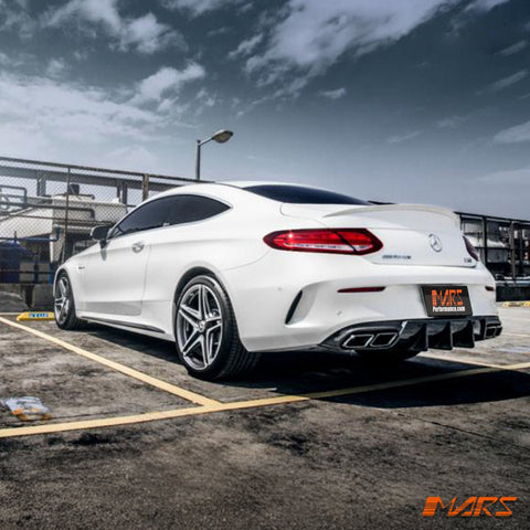 Future Design Carbon Fibre Rear Bumper bar Diffuser for Mercedes - Benz MY16 - MY18 C - Class C205 A205 AMG Package & C43 C63 - S - Mars Performance