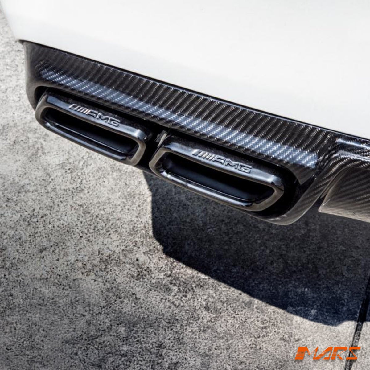 Future Design Carbon Fibre Rear Bumper bar Diffuser for Mercedes - Benz MY16 - MY18 C - Class C205 A205 AMG Package & C43 C63 - S - Mars Performance