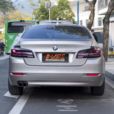 G30 F90 M5 Style 3D Stripe Full LED Tail lights with Sequential Indicator for BMW 5 - Series F10 F18 Sedan 2010 - 2016 - Mars Performance