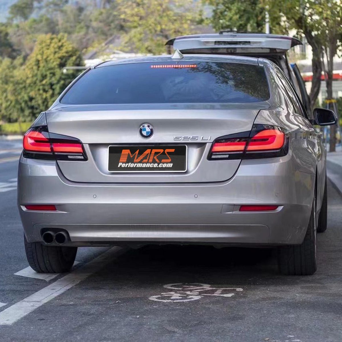 G30 F90 M5 Style 3D Stripe Full LED Tail lights with Sequential Indicator for BMW 5 - Series F10 F18 Sedan 2010 - 2016 - Mars Performance