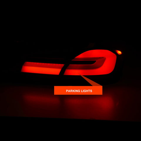 G30 F90 M5 Style 3D Stripe Full LED Tail lights with Sequential Indicator for BMW 5 - Series F10 F18 Sedan 2010 - 2016 - Mars Performance