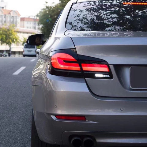 G30 F90 M5 Style 3D Stripe Full LED Tail lights with Sequential Indicator for BMW 5 - Series F10 F18 Sedan 2010 - 2016 - Mars Performance