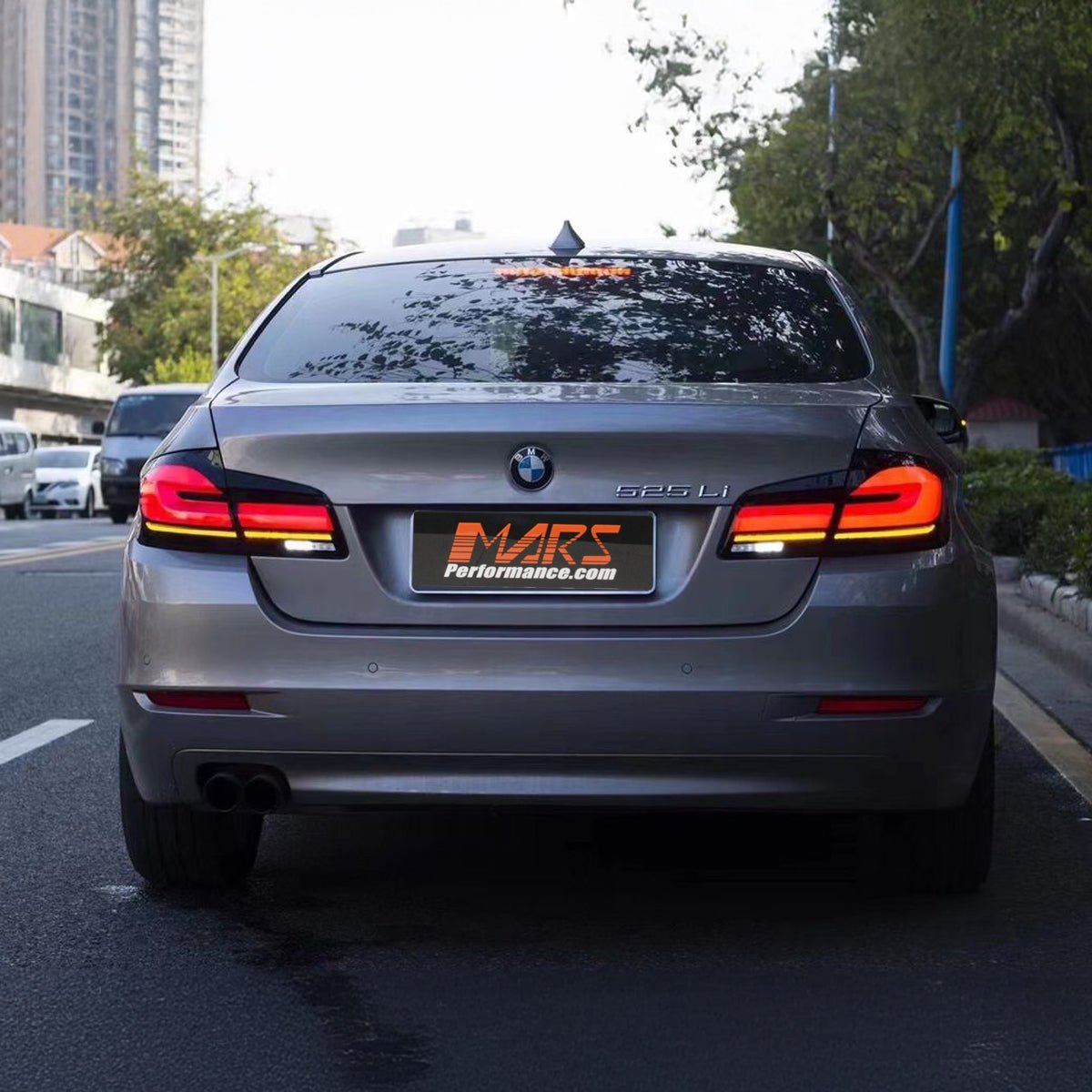 G30 F90 M5 Style 3D Stripe Full LED Tail lights with Sequential Indicator for BMW 5 - Series F10 F18 Sedan 2010 - 2016 - Mars Performance