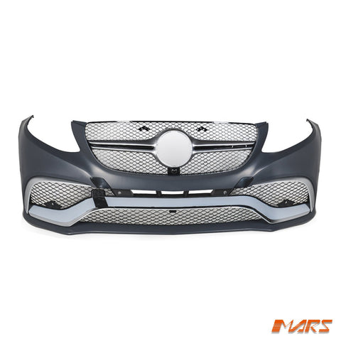 GLE63 Style Front Bumper bar BodyKit & Grill for Mercedes - Benz GLE Class C292 Coupe 2015 - 2019 & GLE43 AMG - Mars Performance
