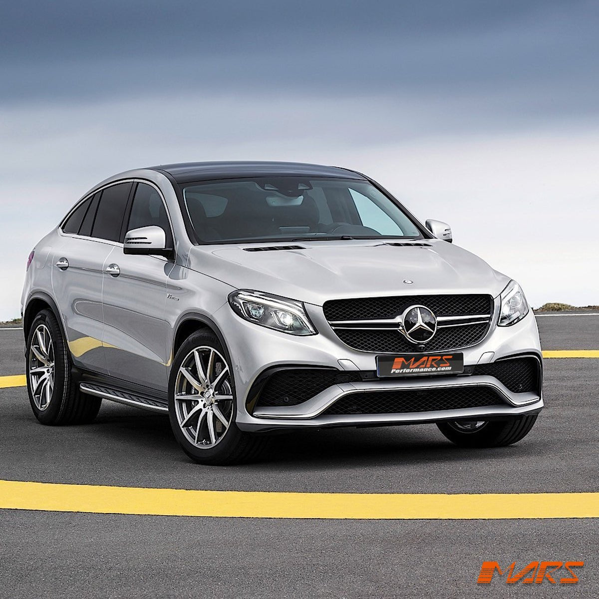 GLE63 Style Front Bumper bar BodyKit & Grill for Mercedes - Benz GLE Class C292 Coupe 2015 - 2019 & GLE43 AMG - Mars Performance