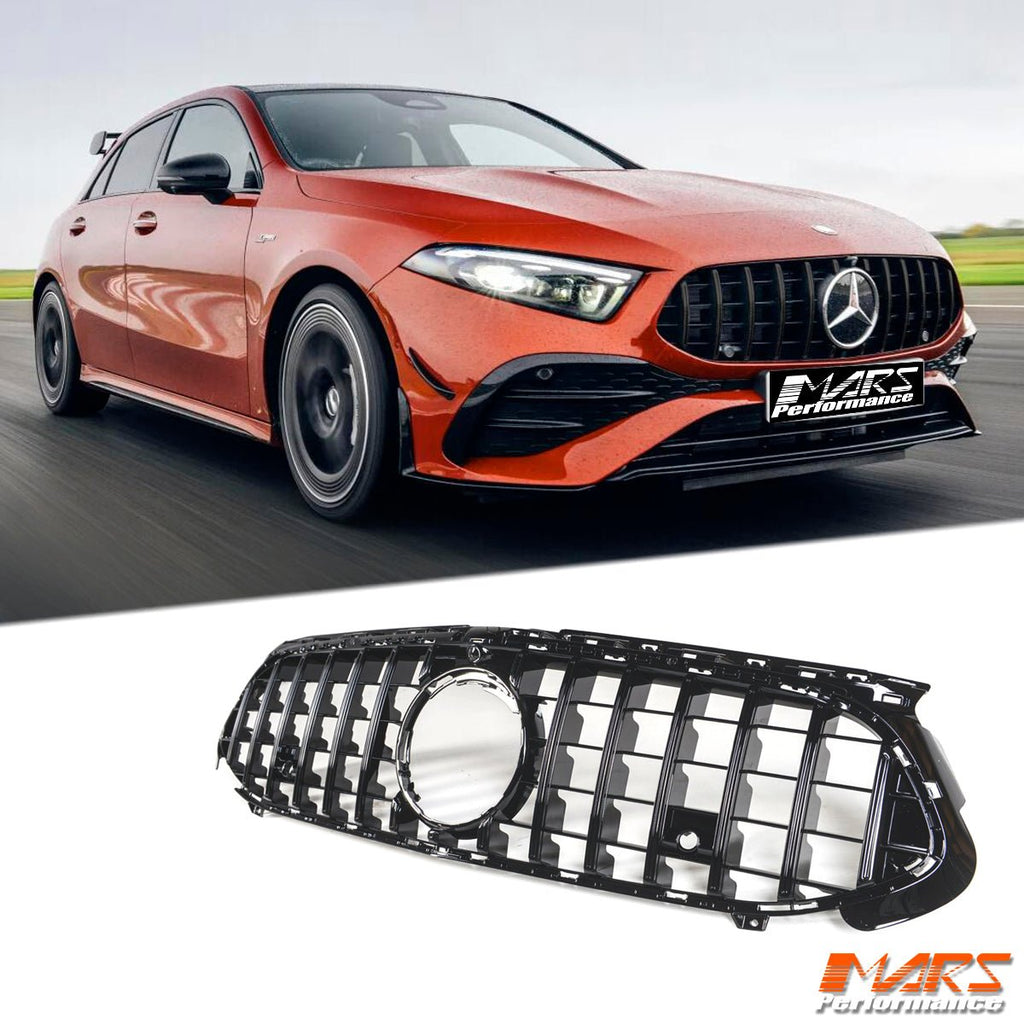Black A45 AMG Panamericana Grill for Mercedes A-Class W177 V177 23