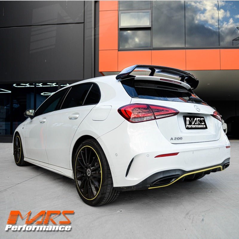 Gloss Black Rear Roof Spoiler Lip For Mercedes A35 A45 AMG A Class W177 2018+