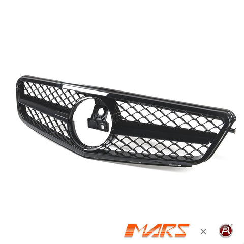 Gloss Black AMG C63 Style Front Bumper Bar Grille Grill Bodykit for Mercedes - Benz C - Class W204 Sedan & C204 Coupe 2007 - 2014 - Mars Performance