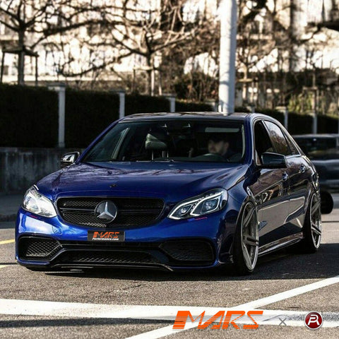 Gloss Black AMG E63 Style Front Bumper Bar Grille Grill Bodykit for Mercedes - Benz E - Class W212 2014 - 2016 - Mars Performance