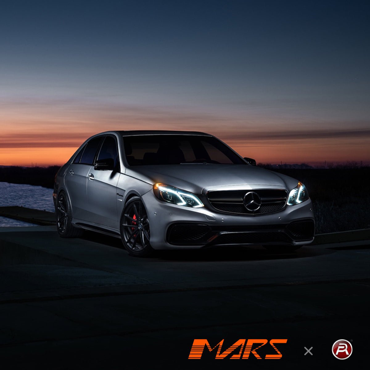 Gloss Black AMG E63 Style Front Bumper Bar Grille Grill Bodykit for Mercedes - Benz E - Class W212 2014 - 2016 - Mars Performance