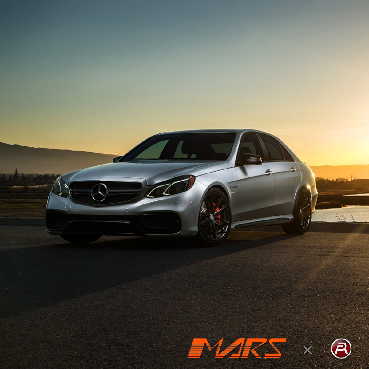 Gloss Black AMG E63 Style Front Bumper Bar Grille Grill Bodykit for Mercedes - Benz E - Class W212 2014 - 2016 - Mars Performance