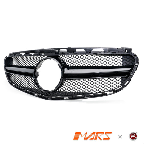 Gloss Black AMG E63 Style Front Bumper Bar Grille Grill Bodykit for Mercedes - Benz E - Class W212 2014 - 2016 - Mars Performance
