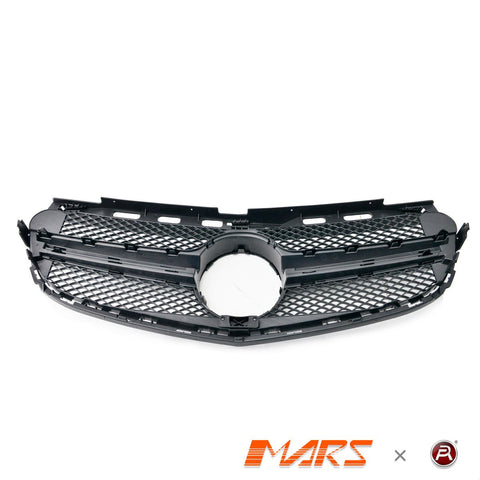Gloss Black AMG E63 Style Front Bumper Bar Grille Grill Bodykit for Mercedes - Benz E - Class W212 2014 - 2016 - Mars Performance