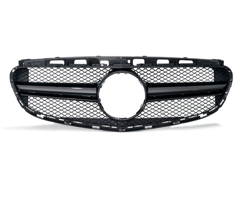 Gloss Black AMG E63 Style Front Bumper Bar Grille Grill Bodykit for Mercedes - Benz E - Class W212 2014 - 2016 - Mars Performance