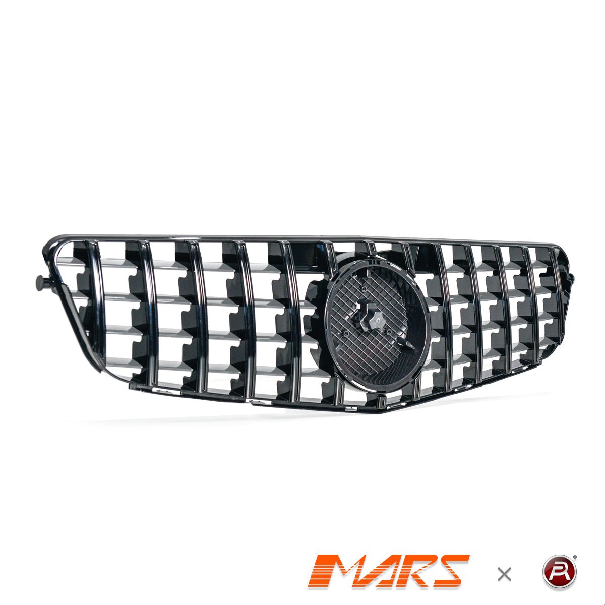 Gloss Black AMG Panamericana Style Front Bumper Bar Grill Grille Bodykit for Mercedes - Benz C - Class W204 Sedan & C204 Coupe 2007 - 2014 - Mars Performance
