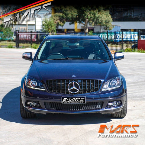 Gloss Black AMG Panamericana Style Front Bumper Bar Grill Grille Bodykit for Mercedes - Benz C - Class W204 Sedan & C204 Coupe 2007 - 2014 - Mars Performance