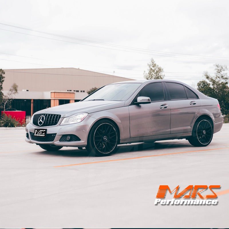 Gloss Black AMG Panamericana Style Front Bumper Bar Grill Grille Bodykit for Mercedes - Benz C - Class W204 Sedan & C204 Coupe 2007 - 2014 - Mars Performance