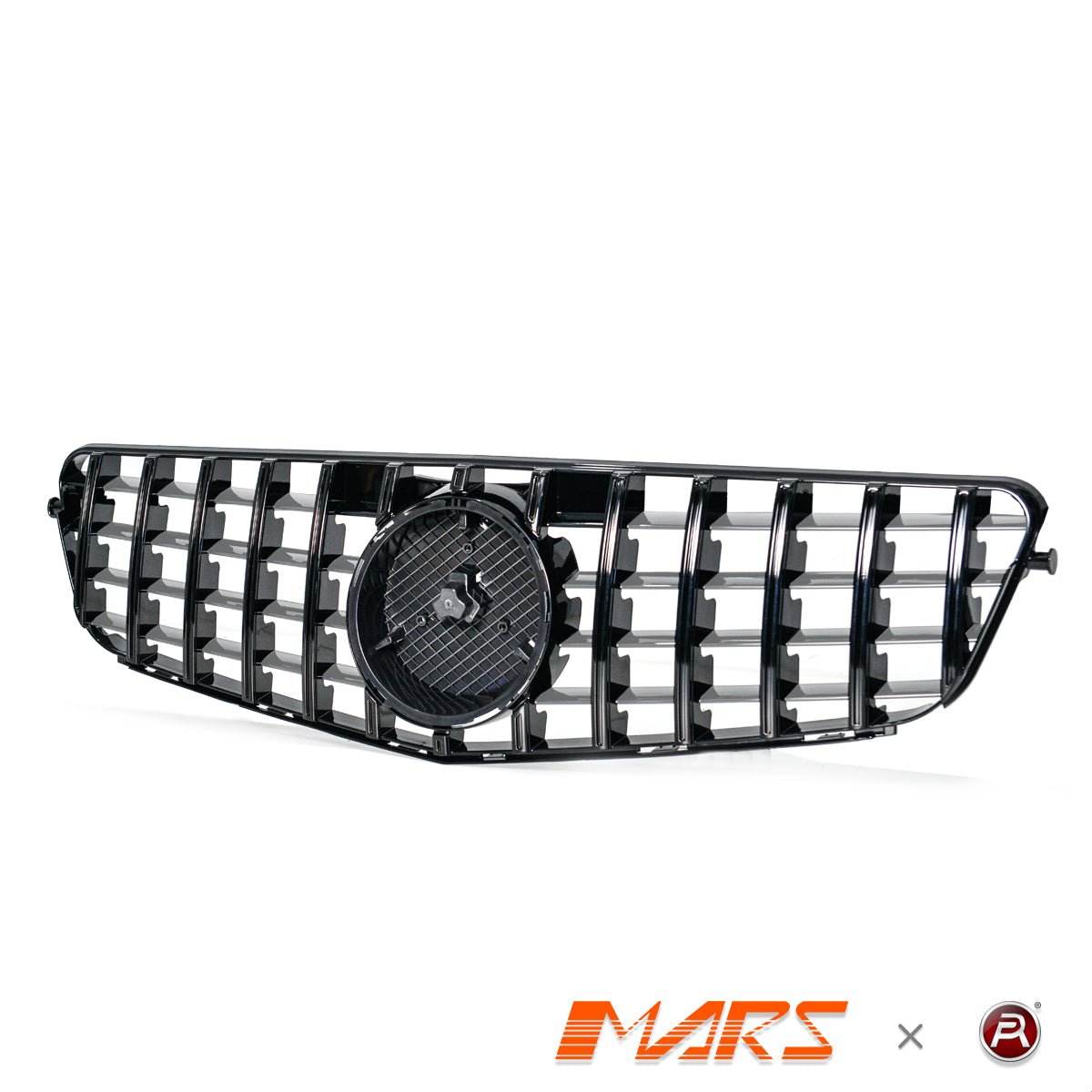 Gloss Black AMG Panamericana Style Front Bumper Bar Grill Grille Bodykit for Mercedes - Benz C - Class W204 Sedan & C204 Coupe 2007 - 2014 - Mars Performance