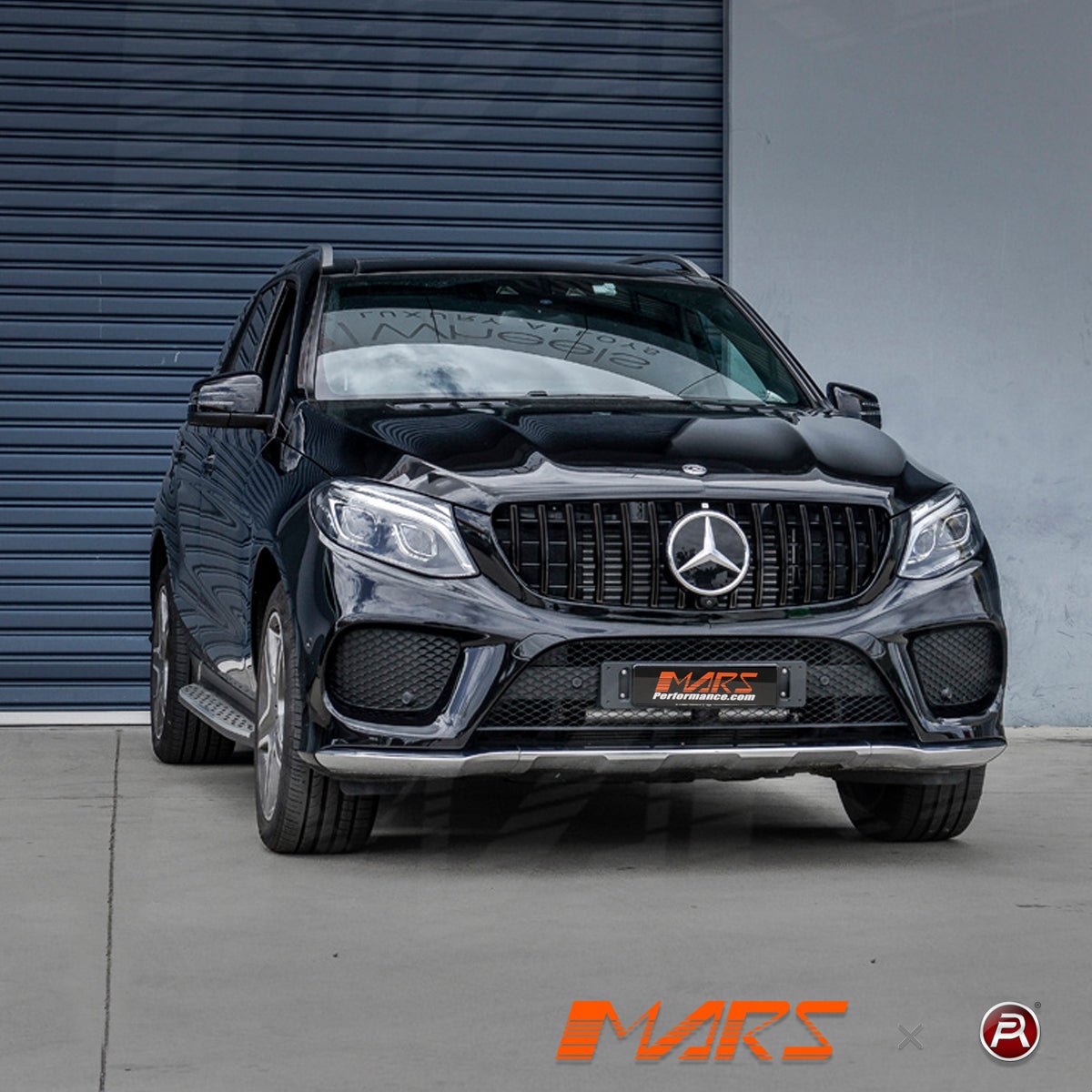 Gloss Black AMG Panamericana Style Front Bumper Bar Grille Grill Bodykit for Mercedes - Benz C292 W292 GLE Coupe & GLE43 2015 - 2019 - Mars Performance