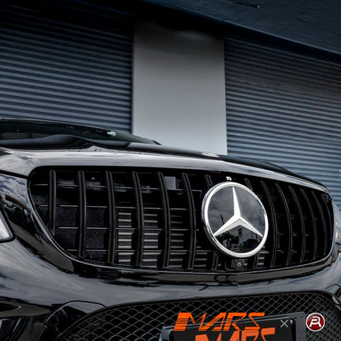 Gloss Black AMG Panamericana Style Front Bumper Bar Grille Grill Bodykit for Mercedes - Benz C292 W292 GLE Coupe & GLE43 2015 - 2019 - Mars Performance