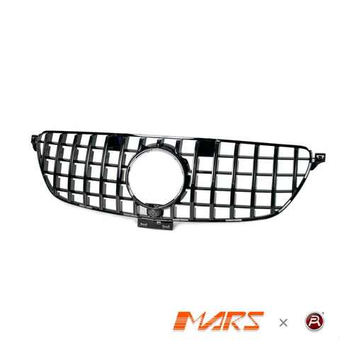 Gloss Black AMG Panamericana Style Front Bumper Bar Grille Grill Bodykit for Mercedes - Benz C292 W292 GLE Coupe & GLE43 2015 - 2019 - Mars Performance