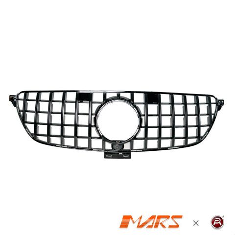 Gloss Black AMG Panamericana Style Front Bumper Bar Grille Grill Bodykit for Mercedes - Benz C292 W292 GLE Coupe & GLE43 2015 - 2019 - Mars Performance