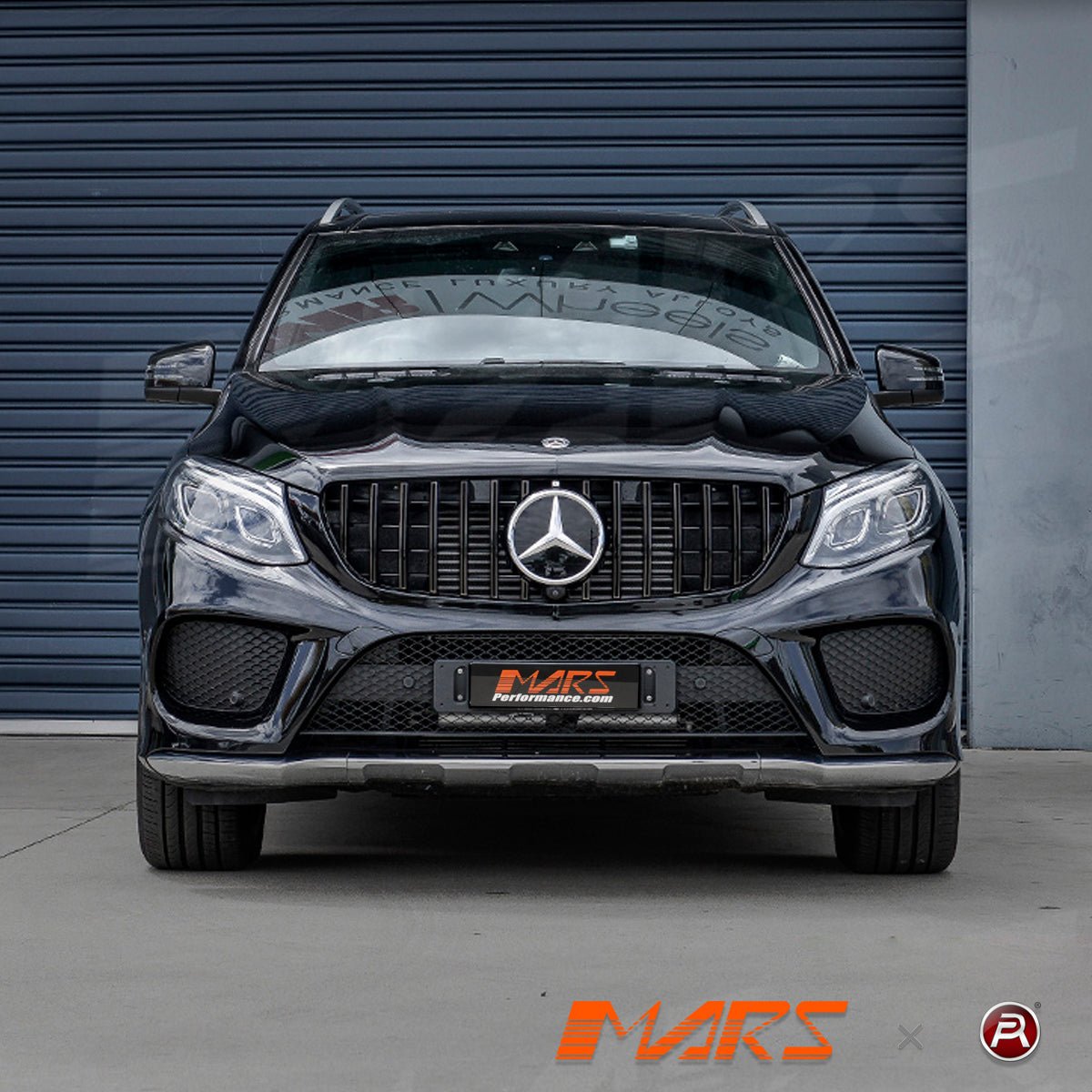 Gloss Black AMG Panamericana Style Front Bumper Bar Grille Grill Bodykit for Mercedes - Benz C292 W292 GLE Coupe & GLE43 2015 - 2019 - Mars Performance