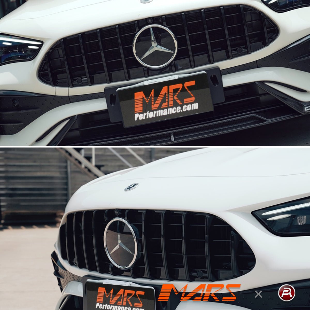 Gloss Black AMG Panamericana Style Front Bumper Bar Grille Grill Bodykit for Mercedes - Benz CLE - Class C236 A236 2023 - 2025 - Mars Performance