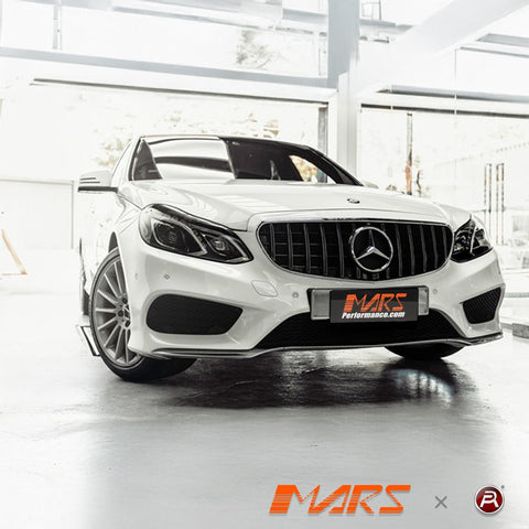 Gloss Black AMG Panamericana Style Front Bumper Bar Grille Grill Bodykit for Mercedes - Benz E - Class W212 2014 - 2016 - Mars Performance