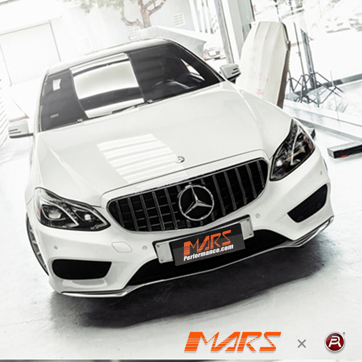 Gloss Black AMG Panamericana Style Front Bumper Bar Grille Grill Bodykit for Mercedes - Benz E - Class W212 2014 - 2016 - Mars Performance