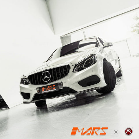 Gloss Black AMG Panamericana Style Front Bumper Bar Grille Grill Bodykit for Mercedes - Benz E - Class W212 2014 - 2016 - Mars Performance